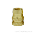 M5 compressed knurled brass insert nut